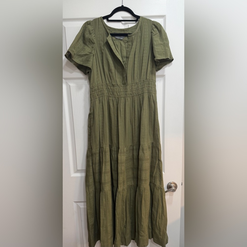 Anthropologie Olive Midi Dress